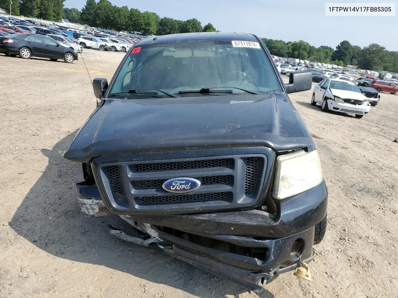 2007 Ford F150 Supercrew VIN: 1FTPW14V17FB85305 Lot: 67311974