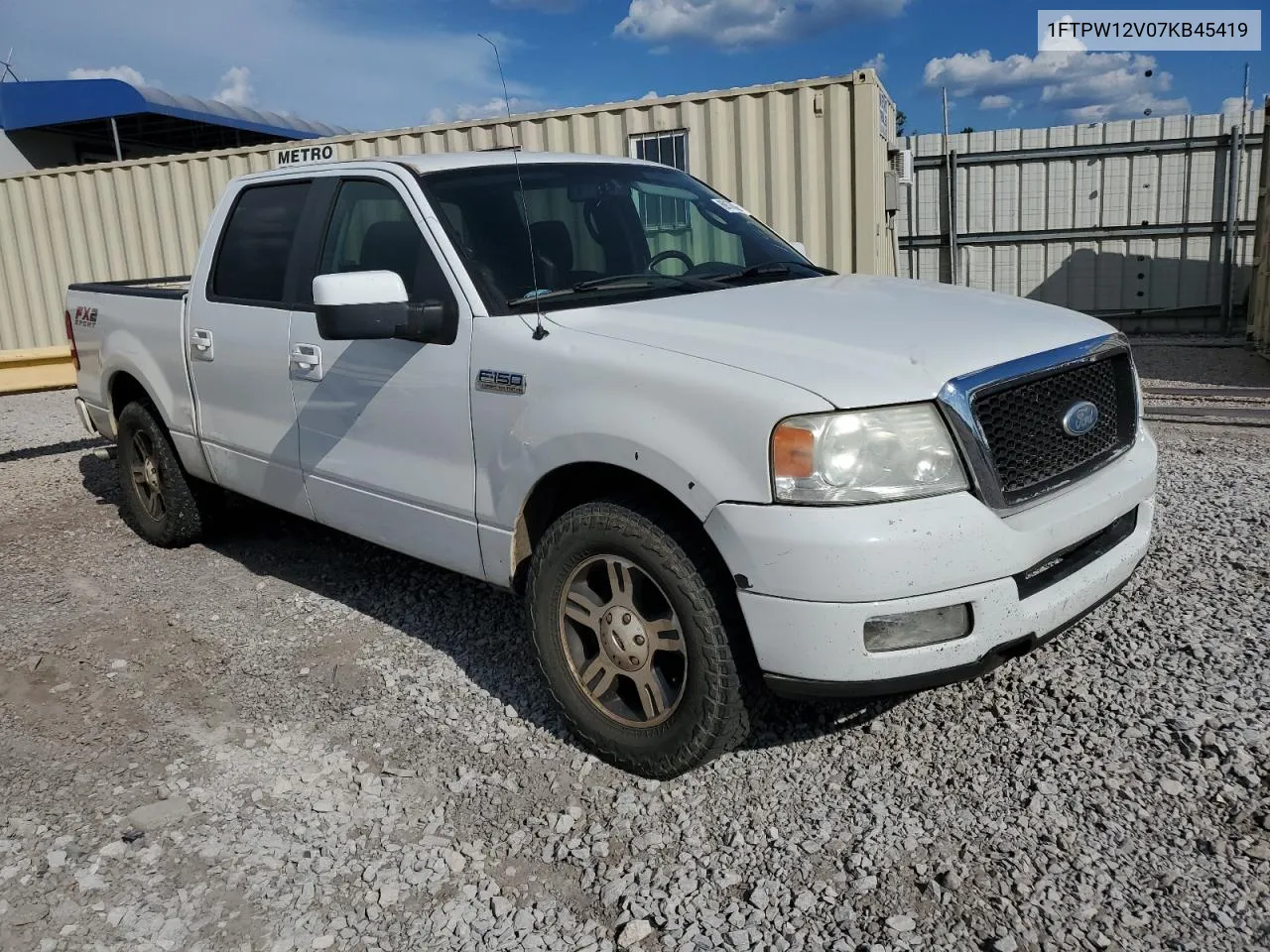 1FTPW12V07KB45419 2007 Ford F150 Supercrew