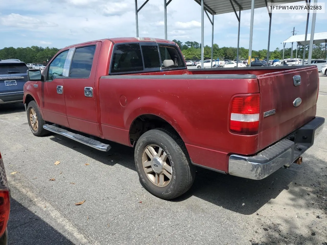 2007 Ford F150 Supercrew VIN: 1FTPW14V07FA52583 Lot: 70050344