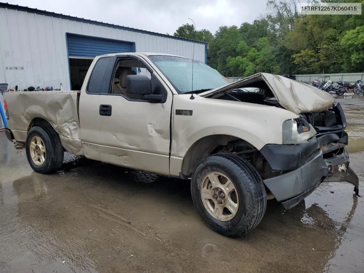 2007 Ford F150 VIN: 1FTRF12267KD60415 Lot: 70396194