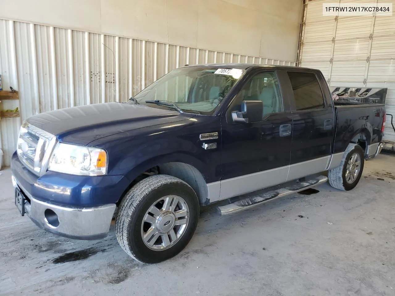 2007 Ford F150 Supercrew VIN: 1FTRW12W17KC78434 Lot: 70572924