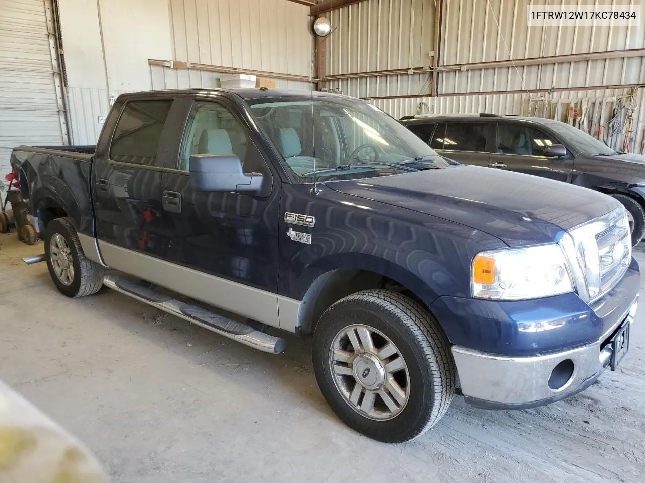 2007 Ford F150 Supercrew VIN: 1FTRW12W17KC78434 Lot: 70572924