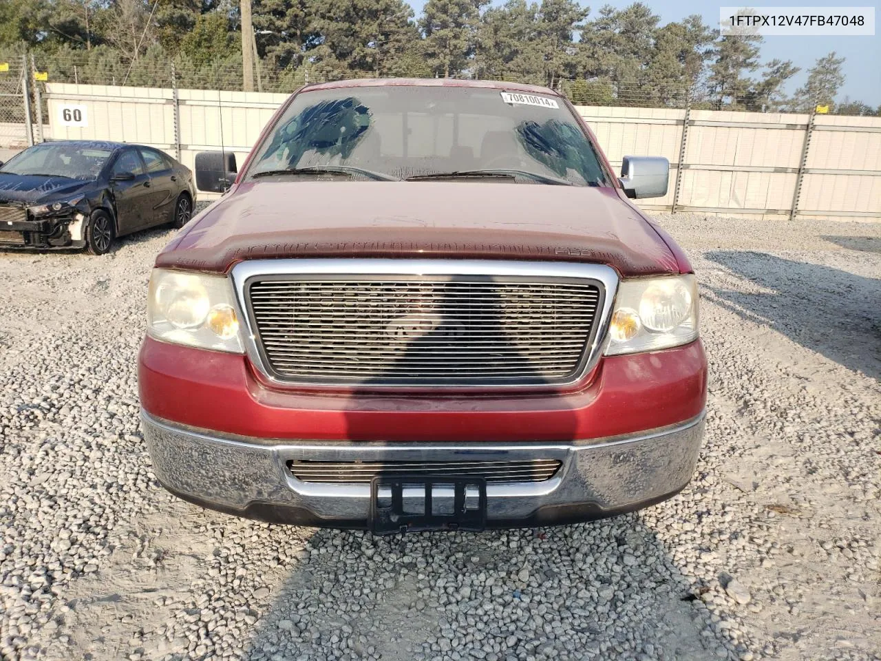 2007 Ford F150 VIN: 1FTPX12V47FB47048 Lot: 70810014