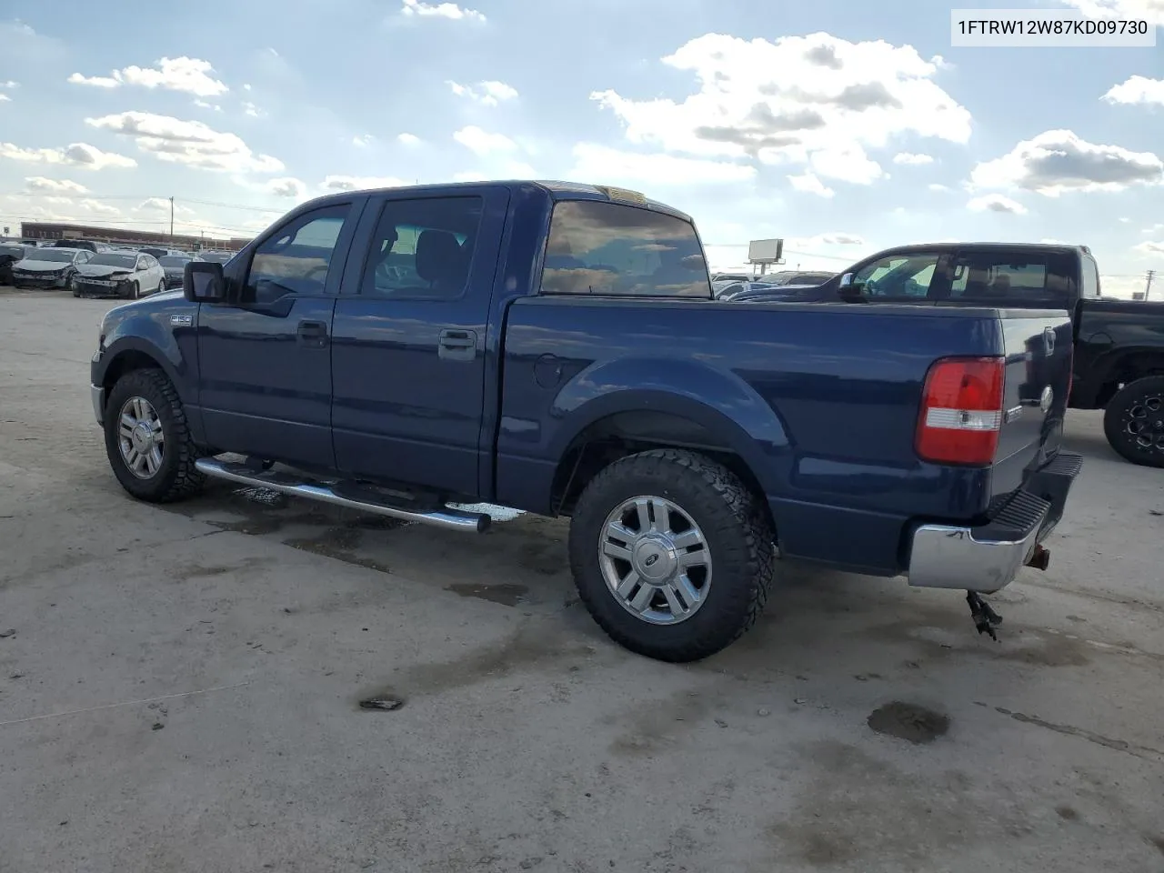 2007 Ford F150 Supercrew VIN: 1FTRW12W87KD09730 Lot: 70830474