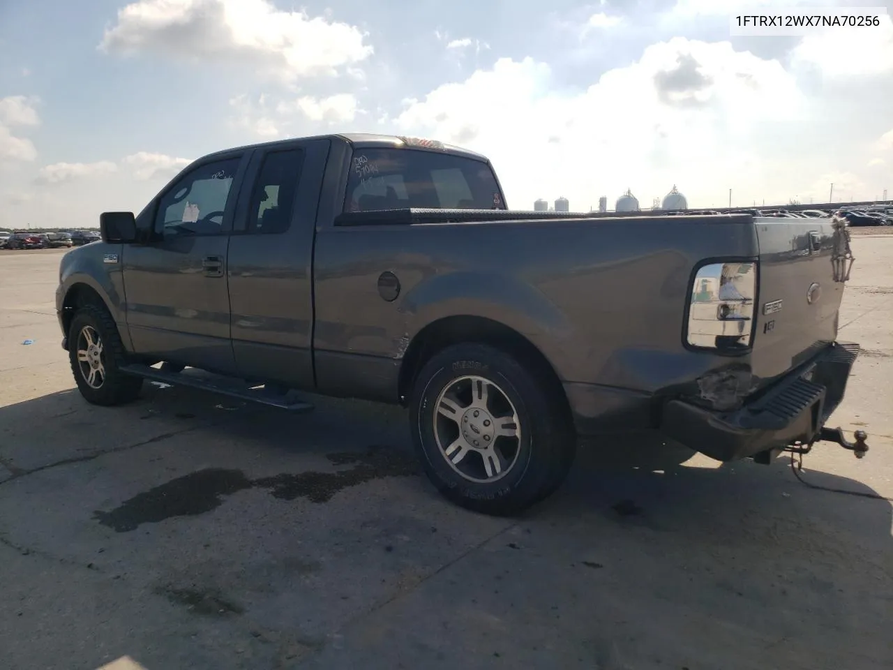 2007 Ford F150 VIN: 1FTRX12WX7NA70256 Lot: 71179124