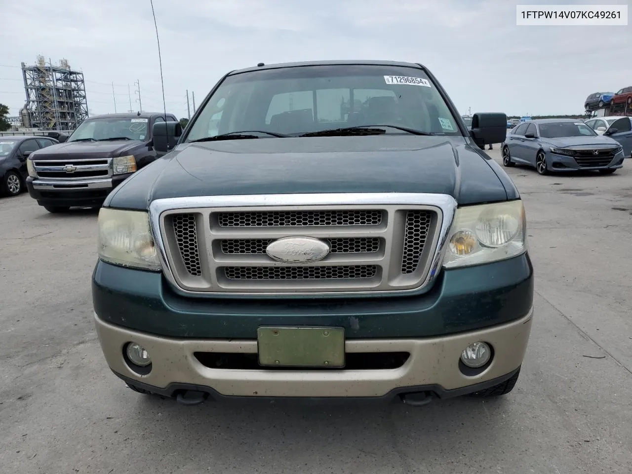 2007 Ford F150 Supercrew VIN: 1FTPW14V07KC49261 Lot: 71296854