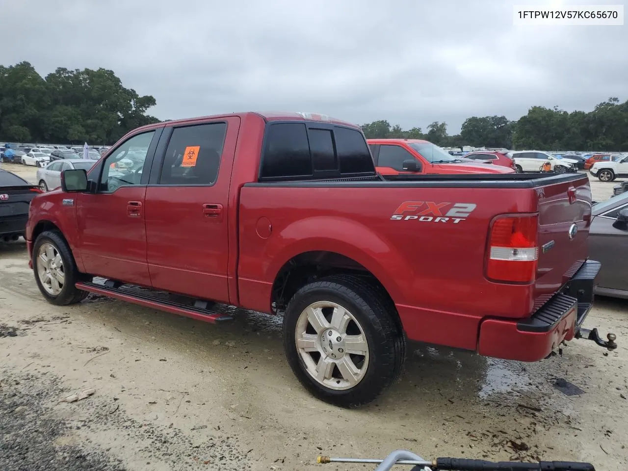 2007 Ford F150 Supercrew VIN: 1FTPW12V57KC65670 Lot: 71492204