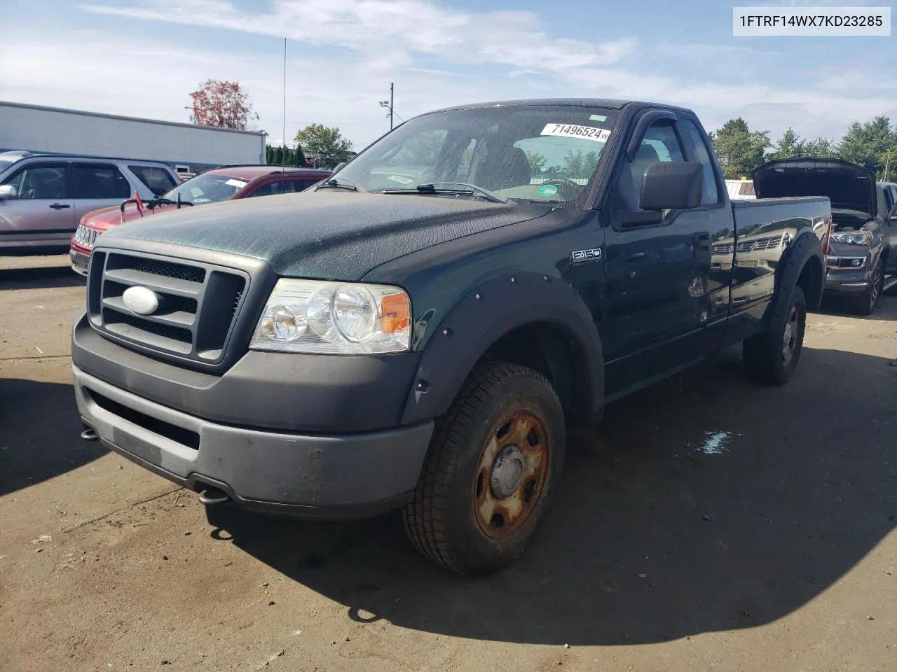 2007 Ford F150 VIN: 1FTRF14WX7KD23285 Lot: 71496524