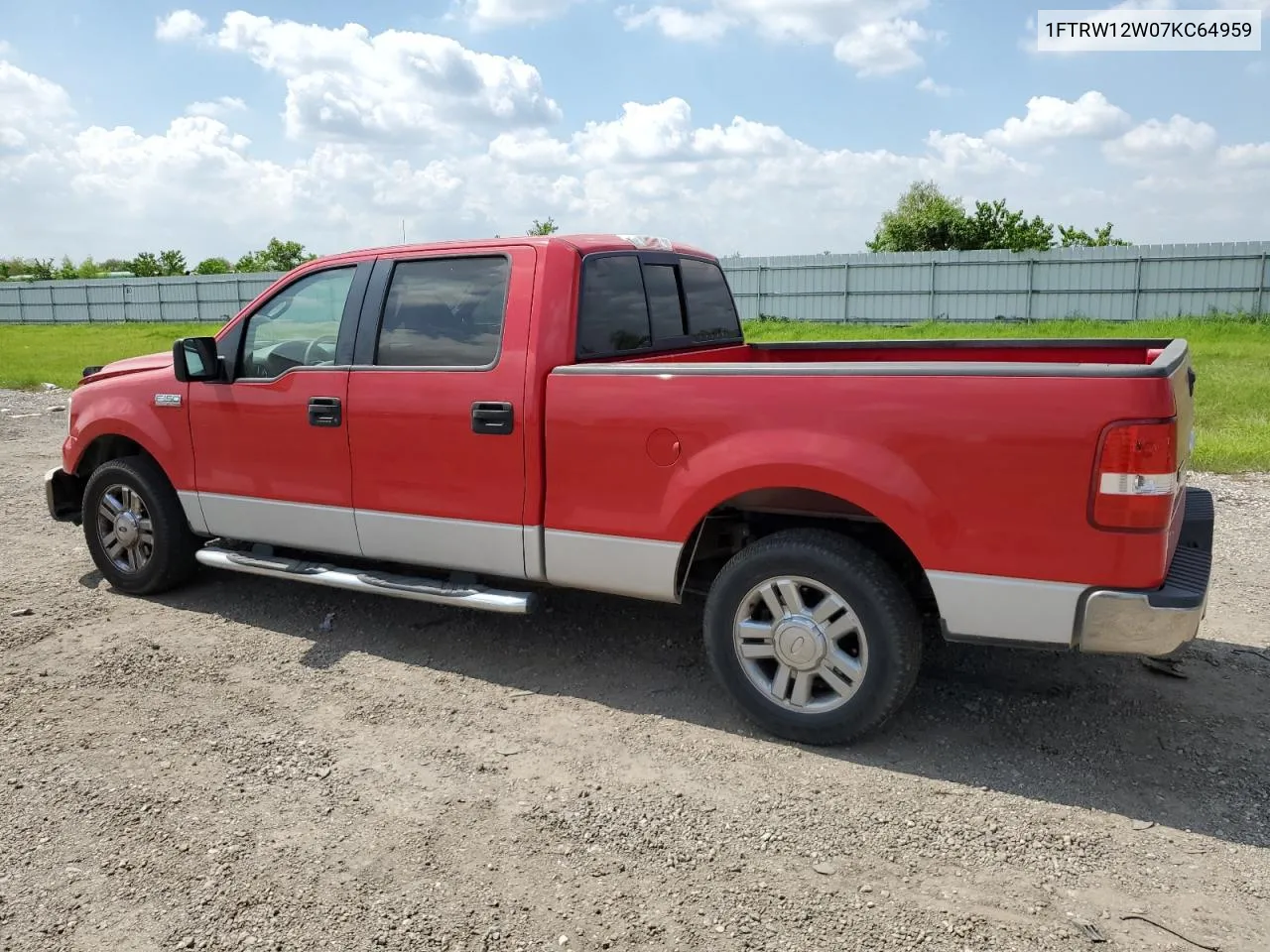 2007 Ford F150 Supercrew VIN: 1FTRW12W07KC64959 Lot: 71565924