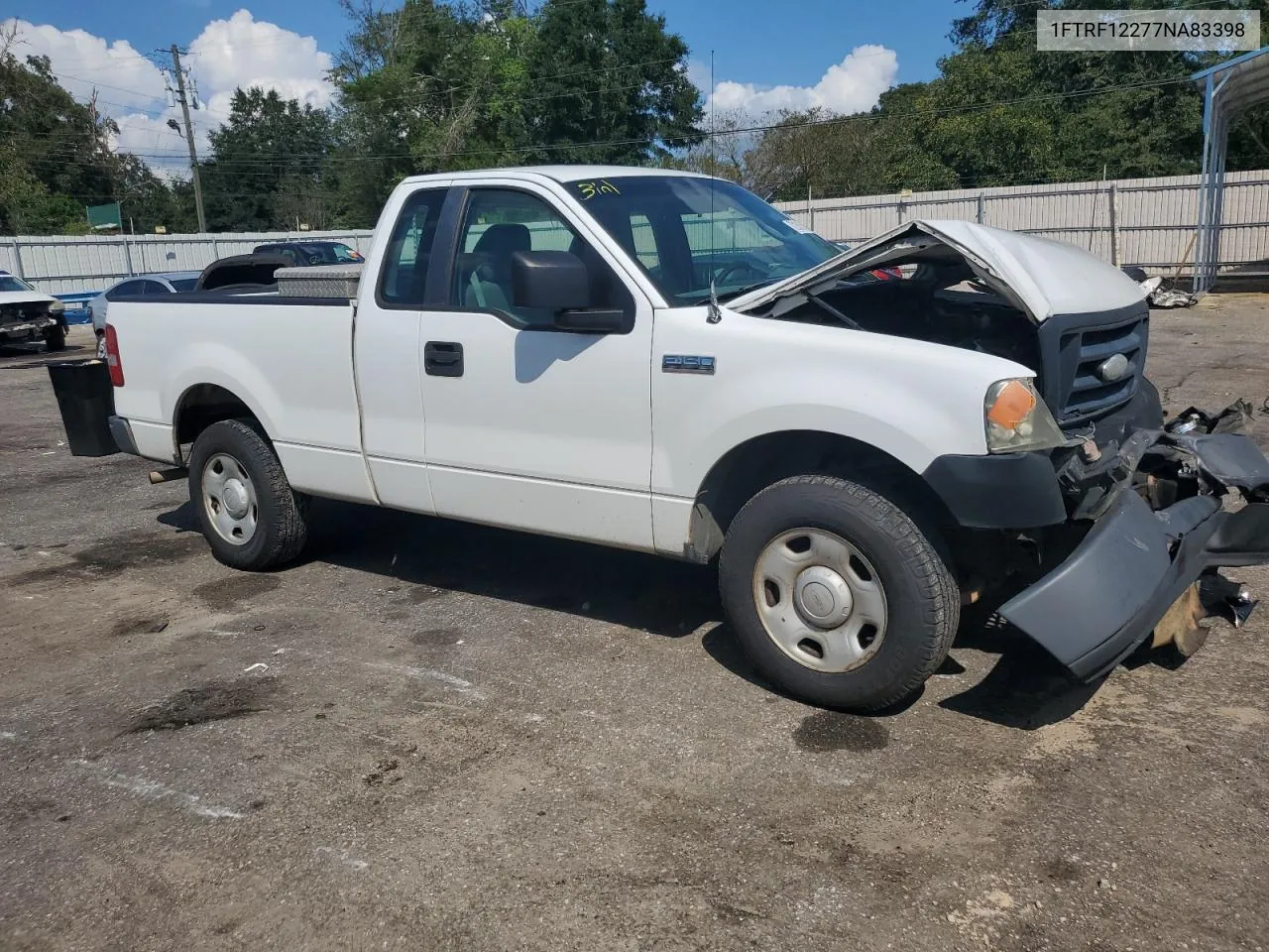 2007 Ford F150 VIN: 1FTRF12277NA83398 Lot: 72161514