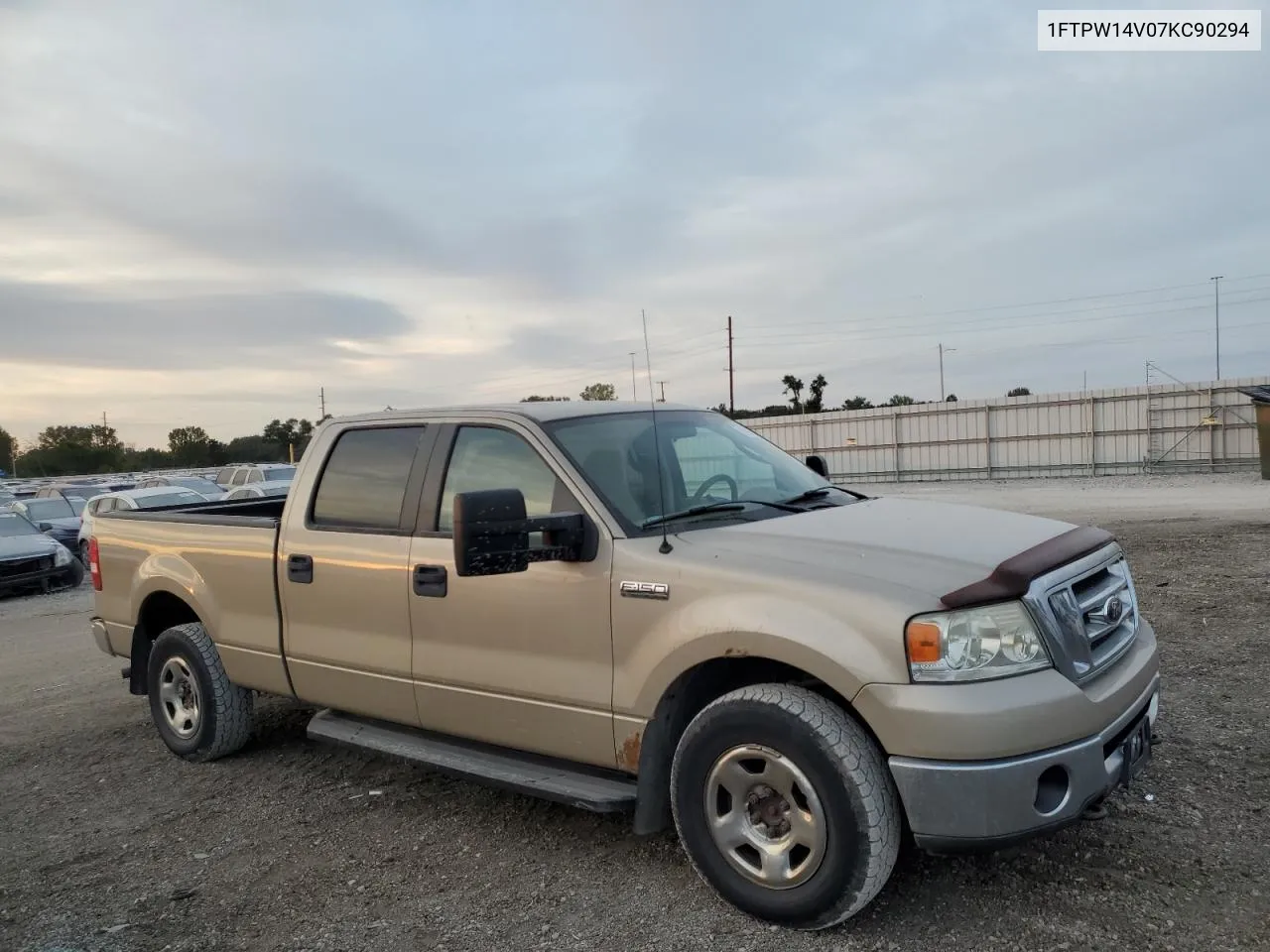 2007 Ford F150 Supercrew VIN: 1FTPW14V07KC90294 Lot: 72265284