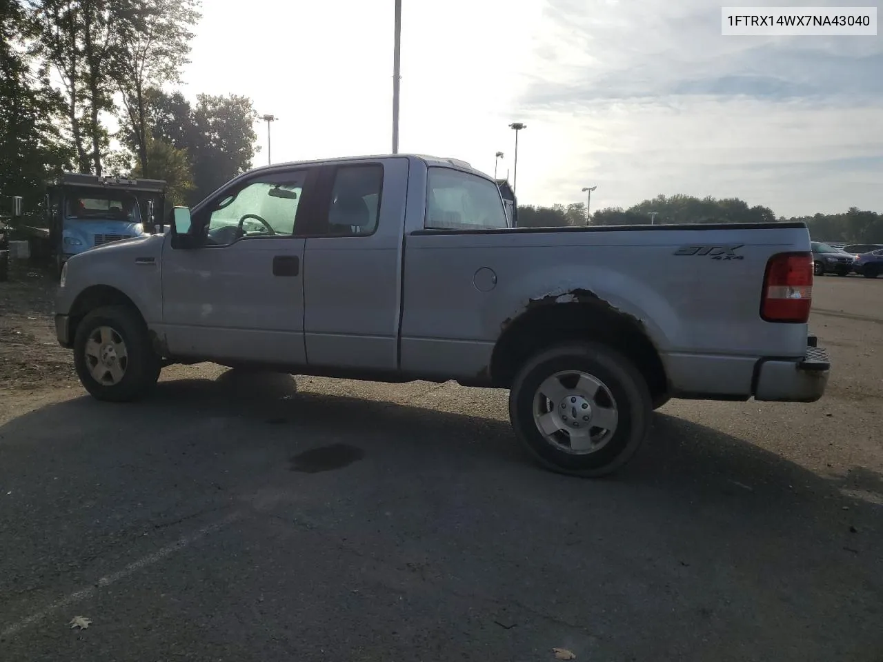 2007 Ford F150 VIN: 1FTRX14WX7NA43040 Lot: 74397224