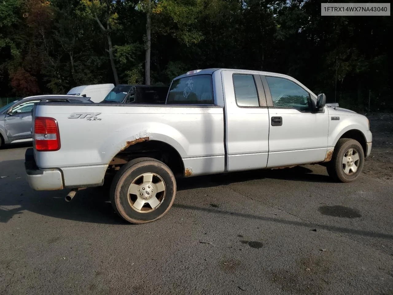 2007 Ford F150 VIN: 1FTRX14WX7NA43040 Lot: 74397224