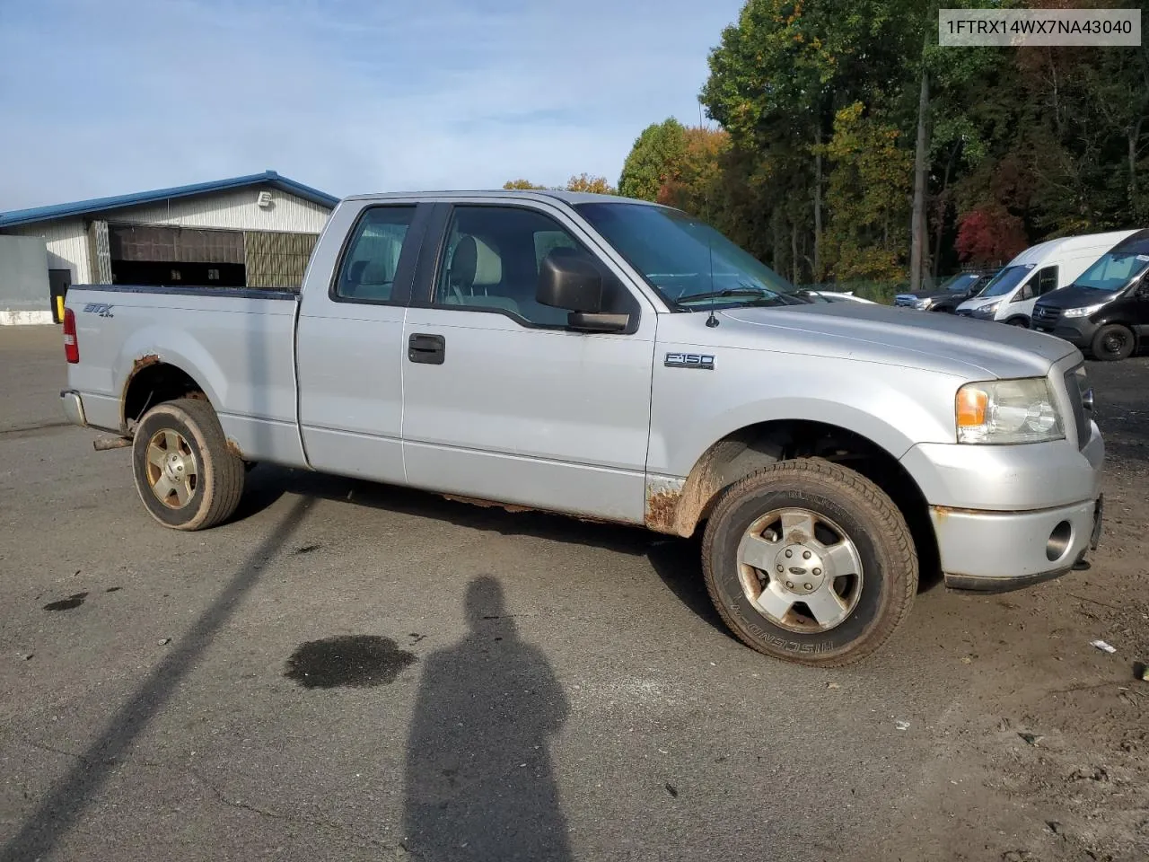 2007 Ford F150 VIN: 1FTRX14WX7NA43040 Lot: 74397224