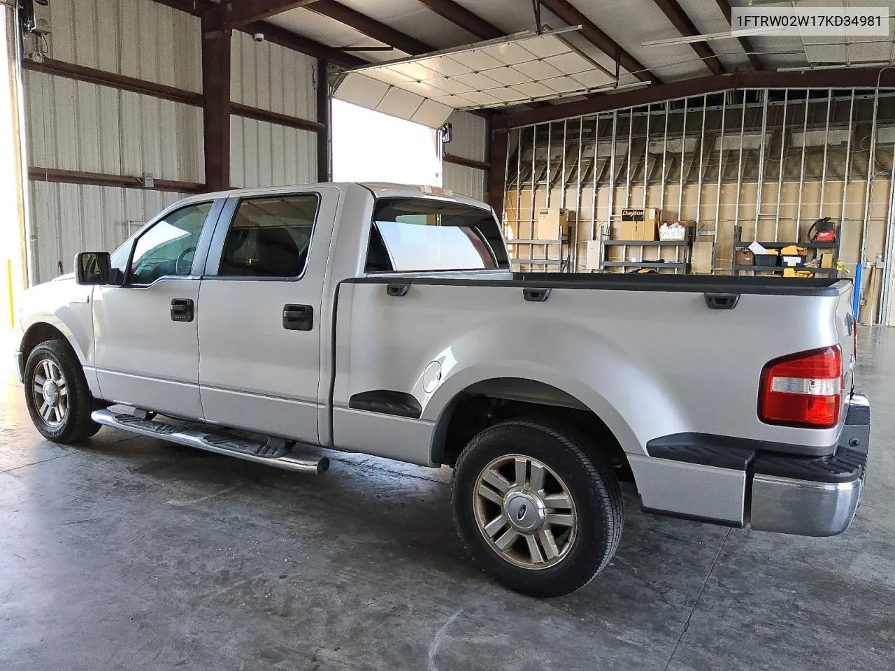 2007 Ford F150 Supercrew VIN: 1FTRW02W17KD34981 Lot: 74465794