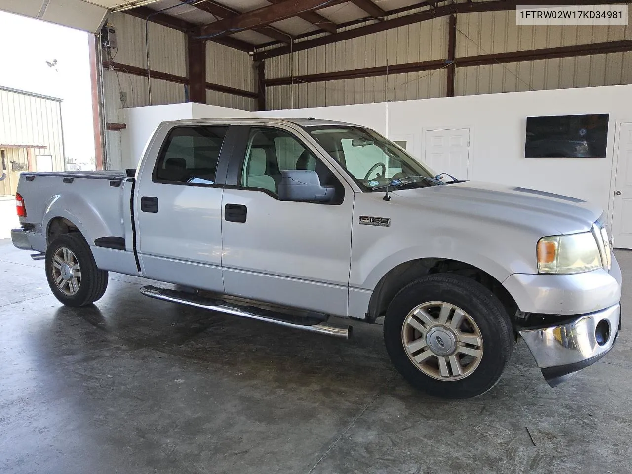 2007 Ford F150 Supercrew VIN: 1FTRW02W17KD34981 Lot: 74465794