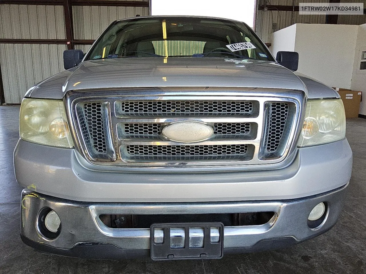 2007 Ford F150 Supercrew VIN: 1FTRW02W17KD34981 Lot: 74465794