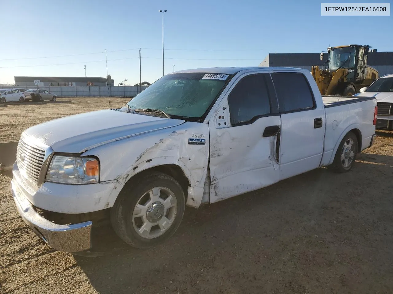 1FTPW12547FA16608 2007 Ford F150 Supercrew