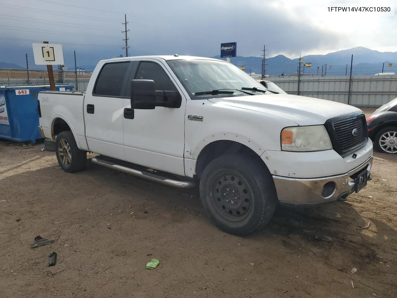 2007 Ford F150 Supercrew VIN: 1FTPW14V47KC10530 Lot: 75047004