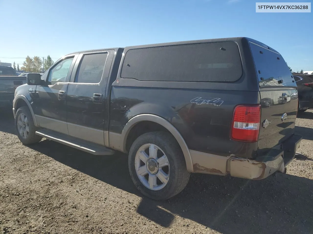 2007 Ford F150 Supercrew VIN: 1FTPW14VX7KC36288 Lot: 75054484