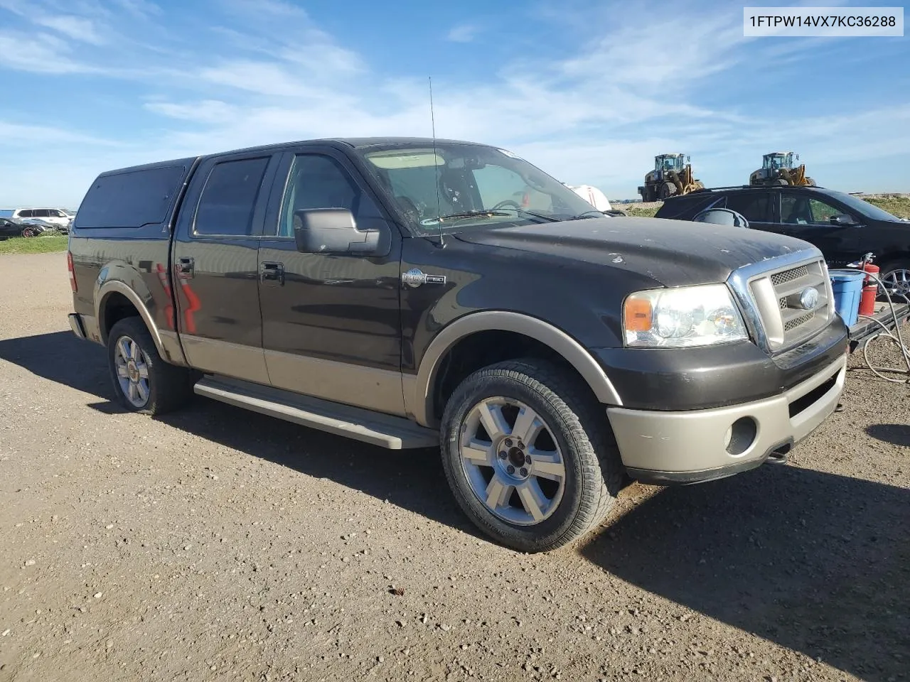 2007 Ford F150 Supercrew VIN: 1FTPW14VX7KC36288 Lot: 75054484