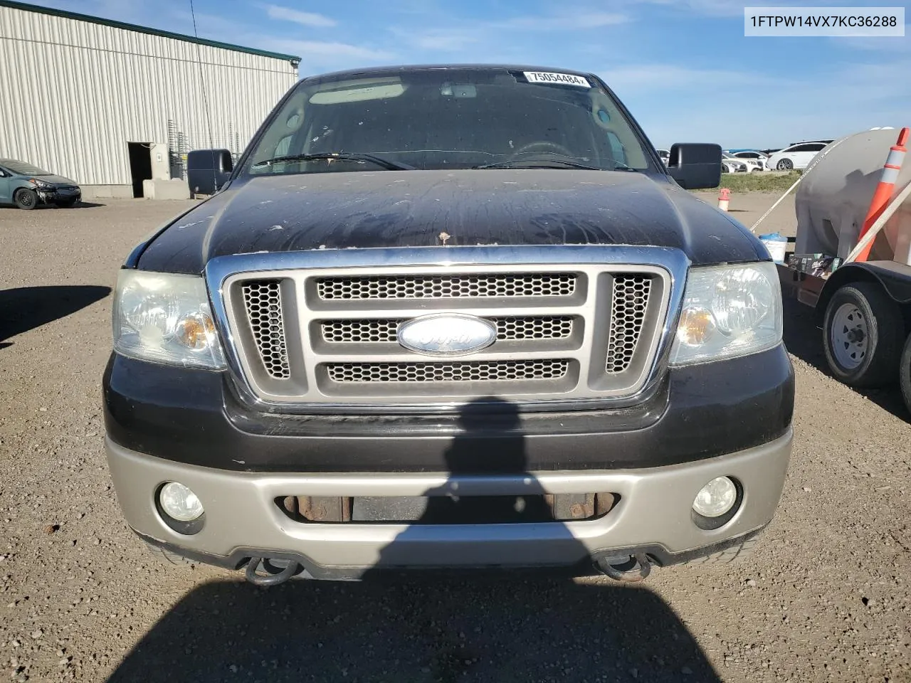 2007 Ford F150 Supercrew VIN: 1FTPW14VX7KC36288 Lot: 75054484