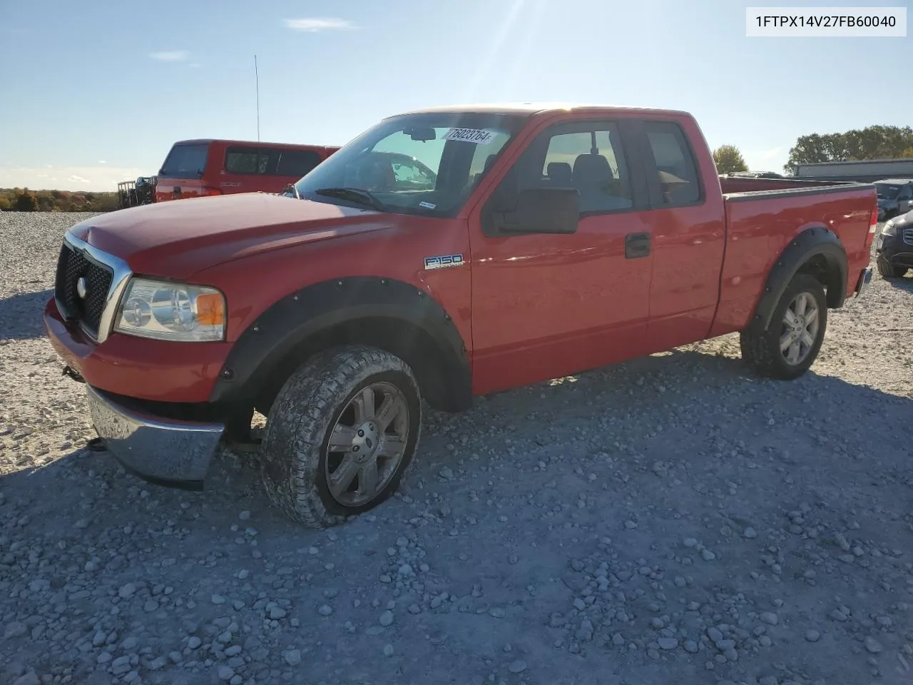 2007 Ford F150 VIN: 1FTPX14V27FB60040 Lot: 76023764