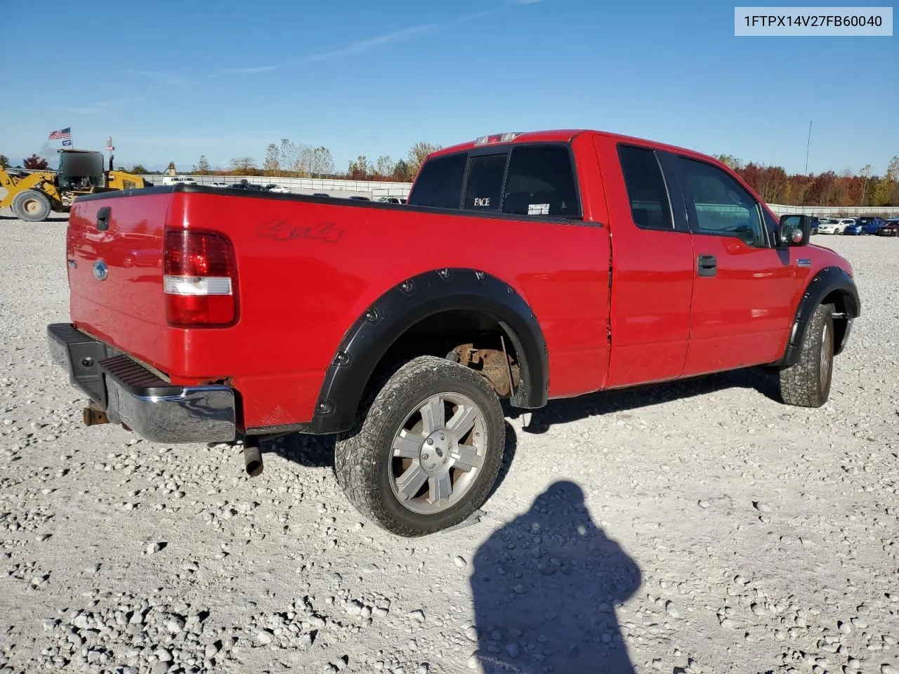 2007 Ford F150 VIN: 1FTPX14V27FB60040 Lot: 76023764