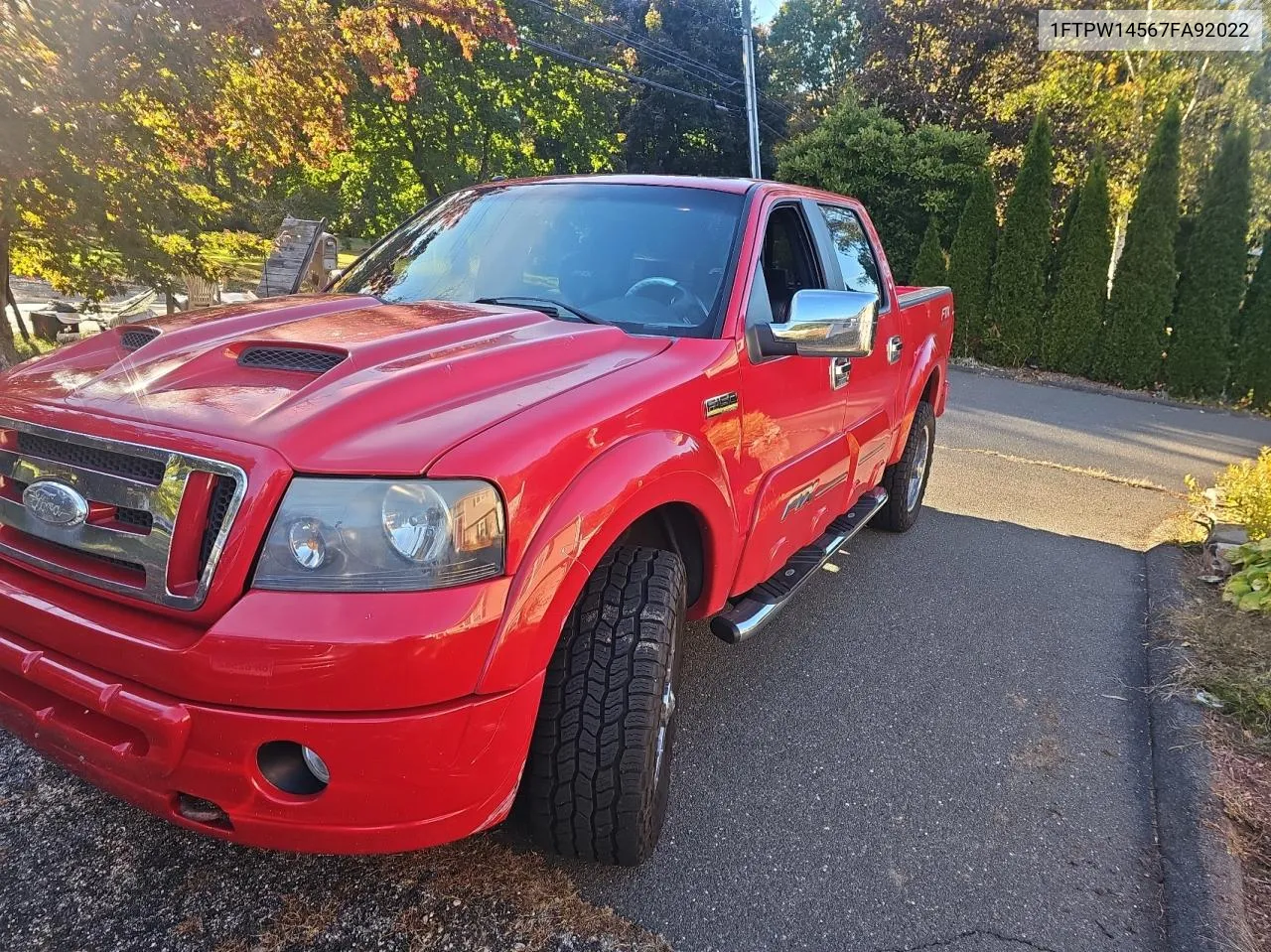 2007 Ford F150 Supercrew VIN: 1FTPW14567FA92022 Lot: 76174394