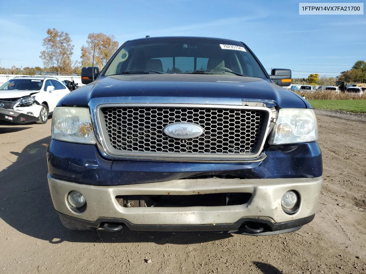 2007 Ford F150 Supercrew VIN: 1FTPW14VX7FA21700 Lot: 76235154