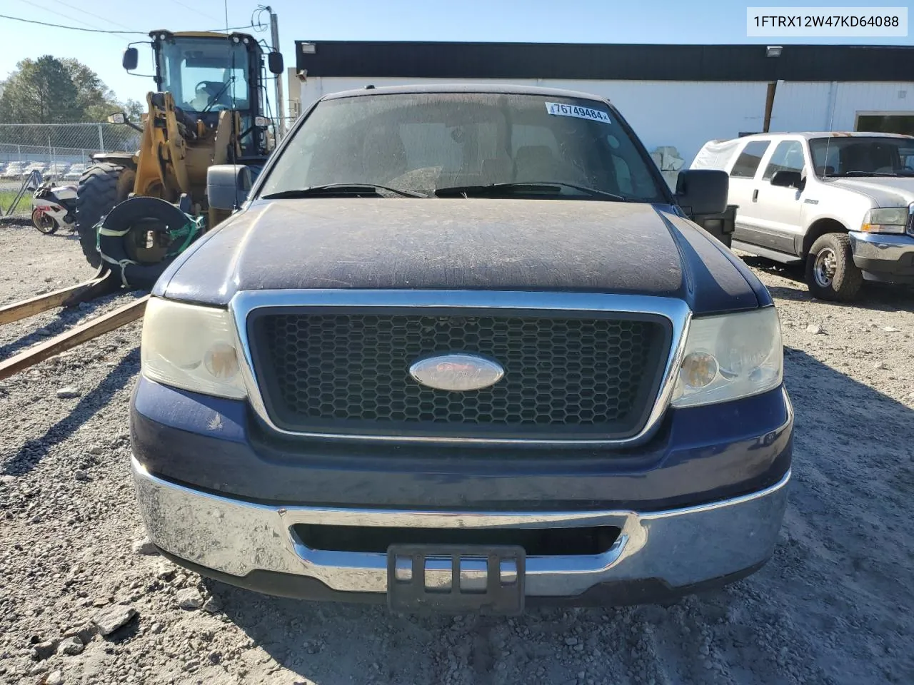 2007 Ford F150 VIN: 1FTRX12W47KD64088 Lot: 76749484