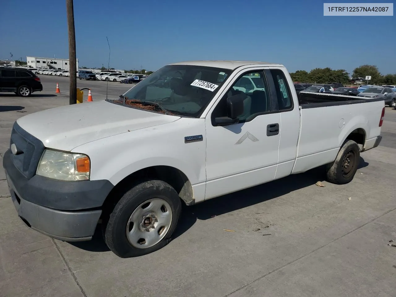 2007 Ford F150 VIN: 1FTRF12257NA42087 Lot: 77257684