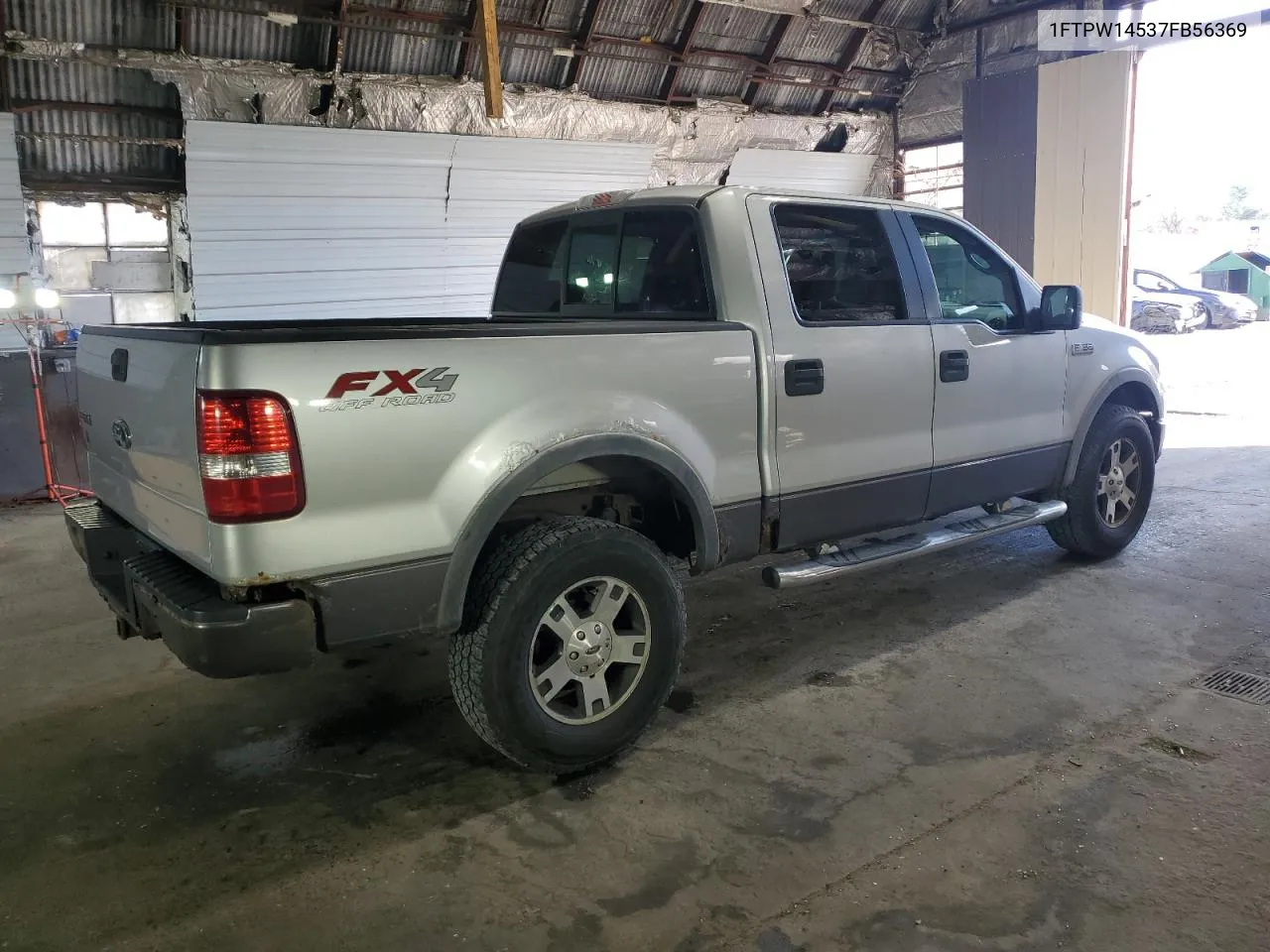 2007 Ford F150 Supercrew VIN: 1FTPW14537FB56369 Lot: 78536064