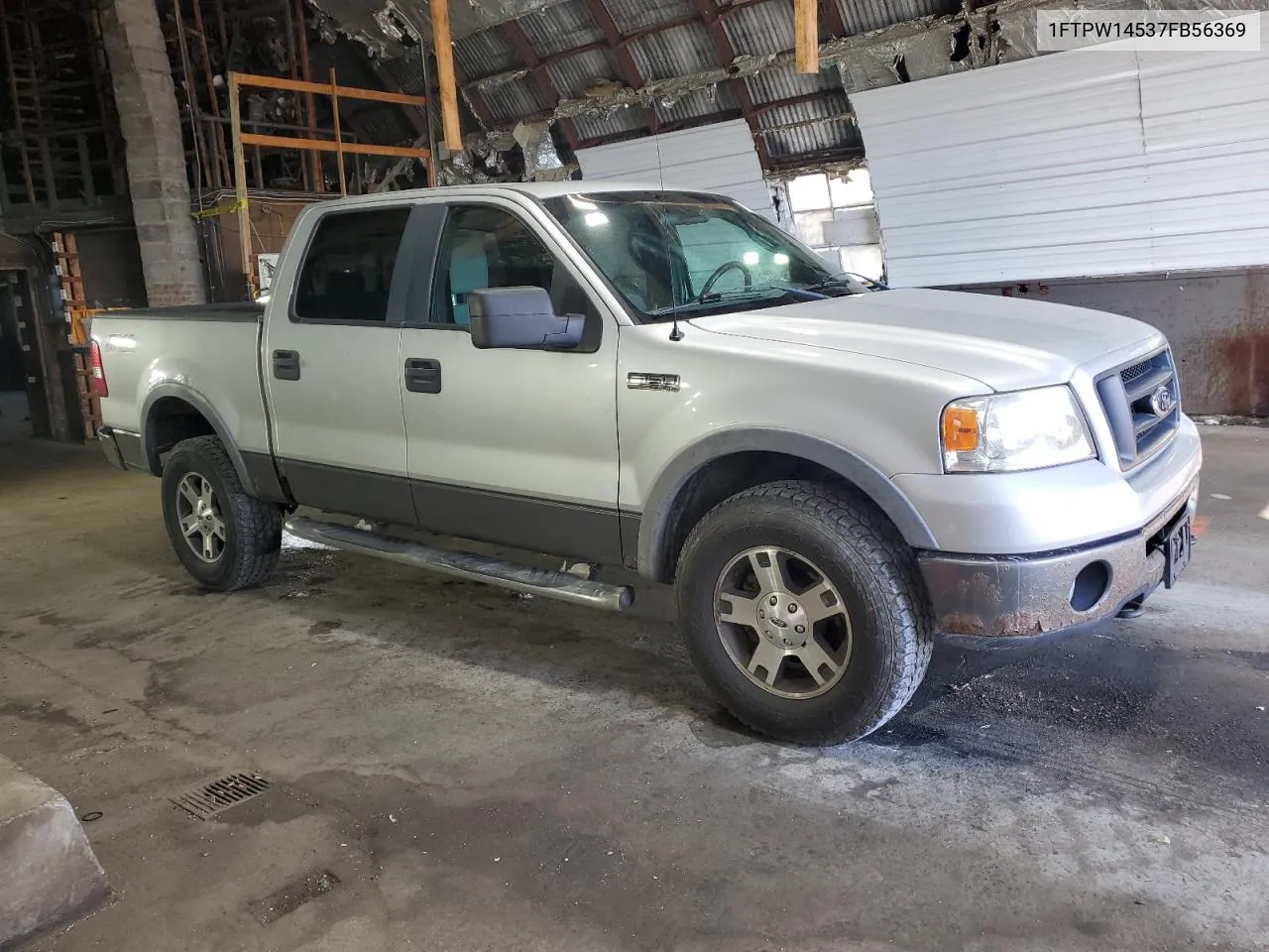 2007 Ford F150 Supercrew VIN: 1FTPW14537FB56369 Lot: 78536064