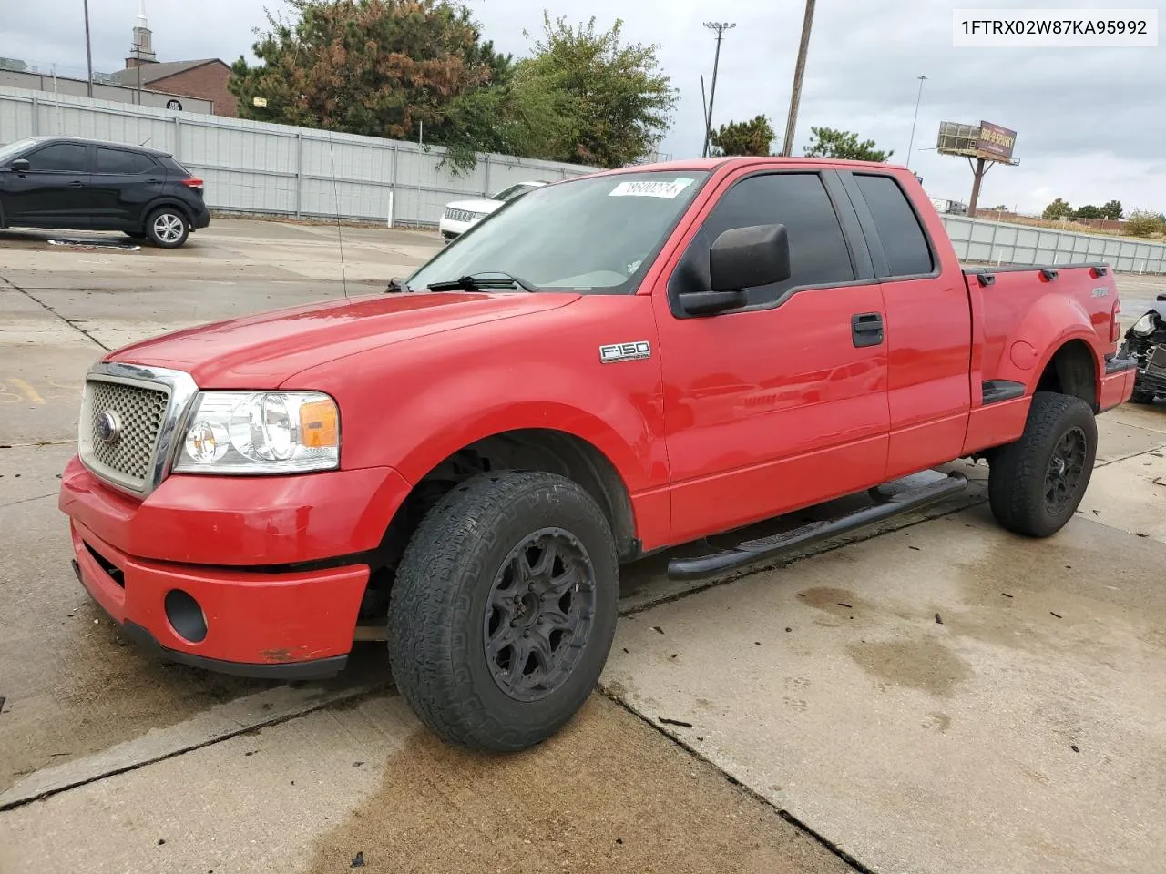 2007 Ford F150 VIN: 1FTRX02W87KA95992 Lot: 78600274