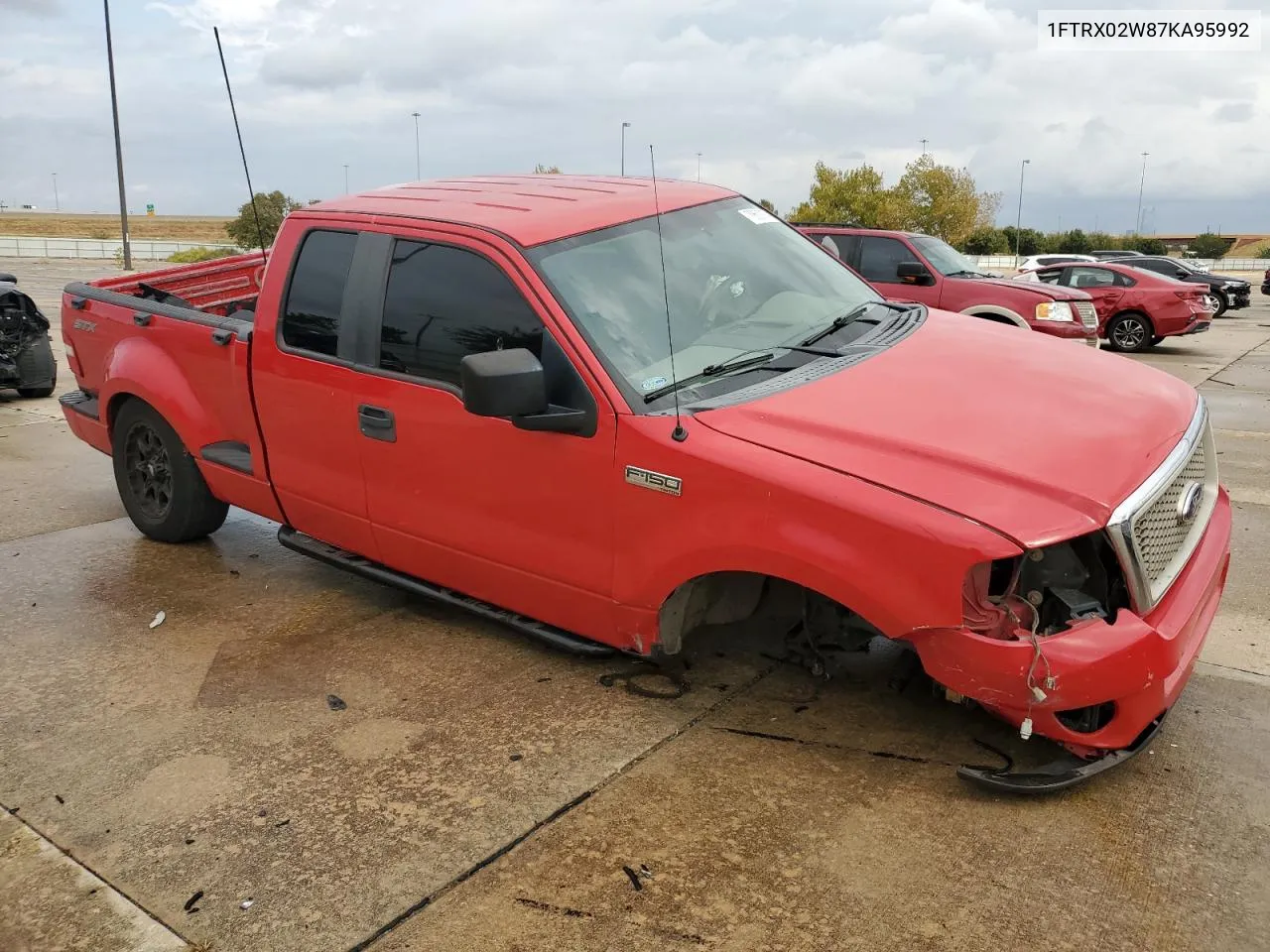 2007 Ford F150 VIN: 1FTRX02W87KA95992 Lot: 78600274