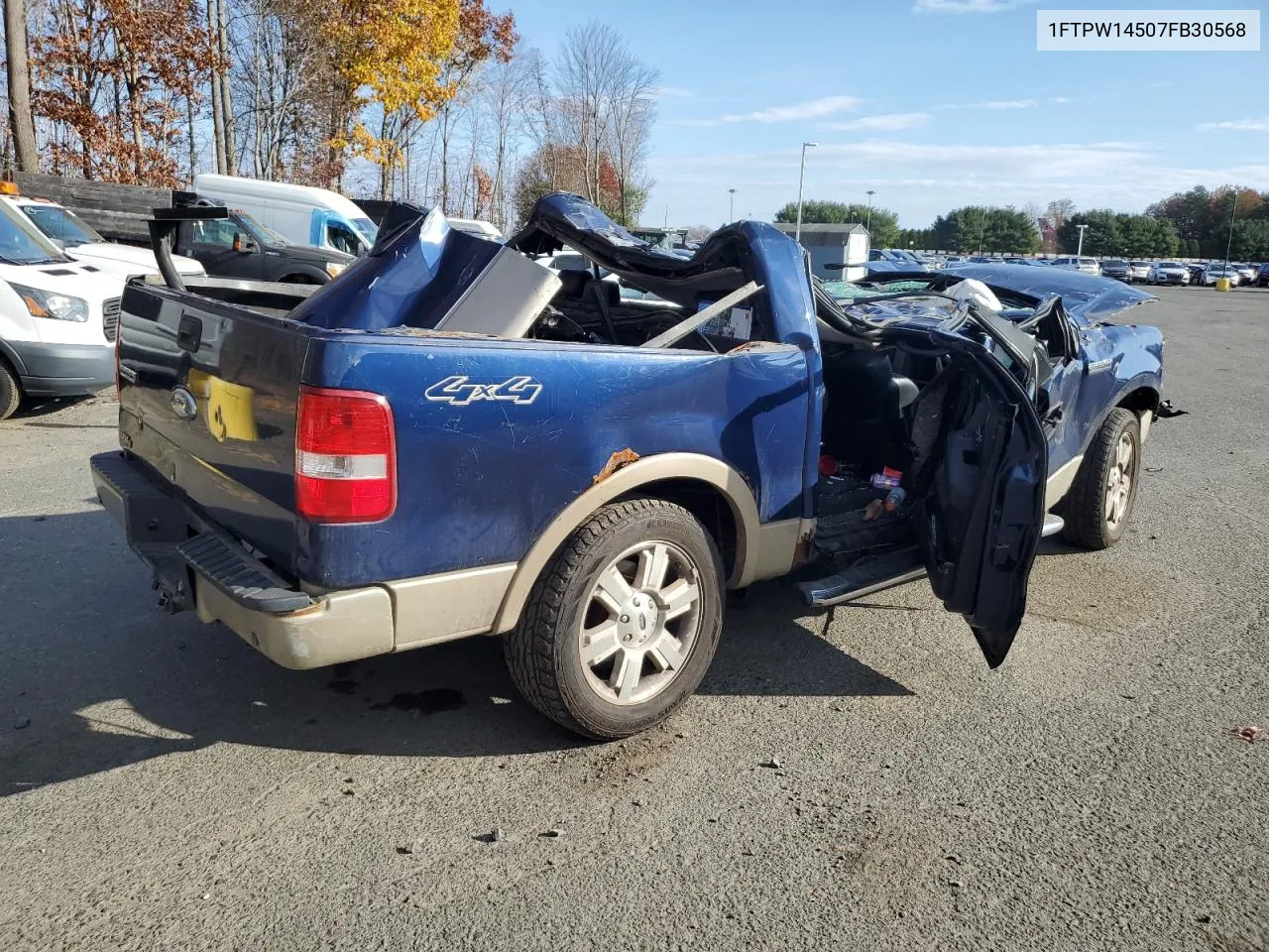 2007 Ford F150 Supercrew VIN: 1FTPW14507FB30568 Lot: 78810694