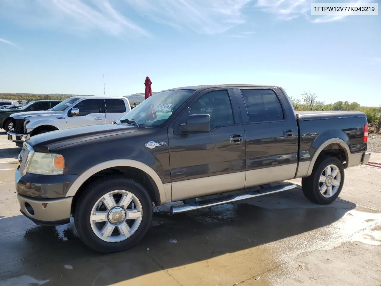 2007 Ford F150 Supercrew VIN: 1FTPW12V77KD43219 Lot: 79906924