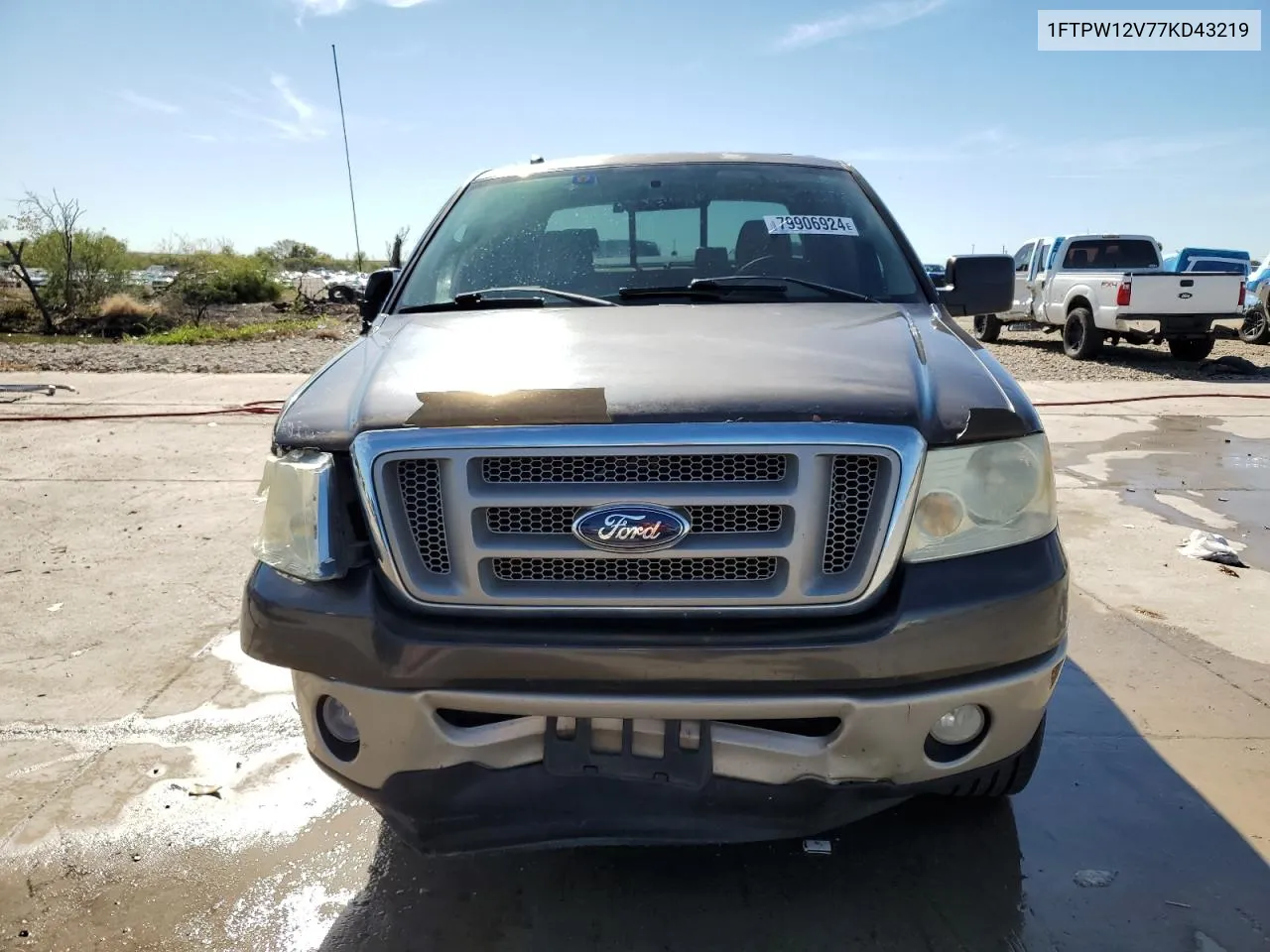 2007 Ford F150 Supercrew VIN: 1FTPW12V77KD43219 Lot: 79906924