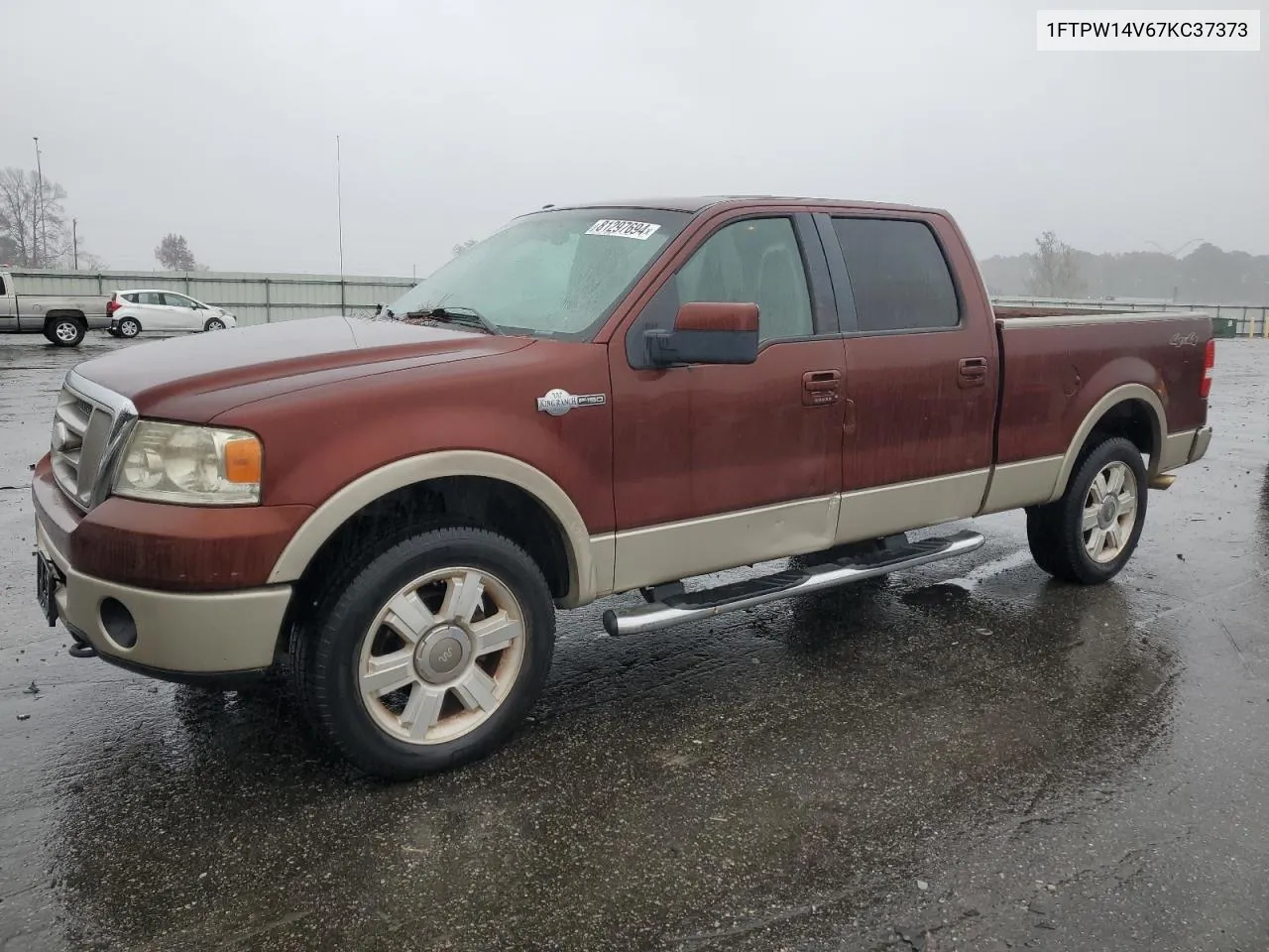 2007 Ford F150 Supercrew VIN: 1FTPW14V67KC37373 Lot: 81297694