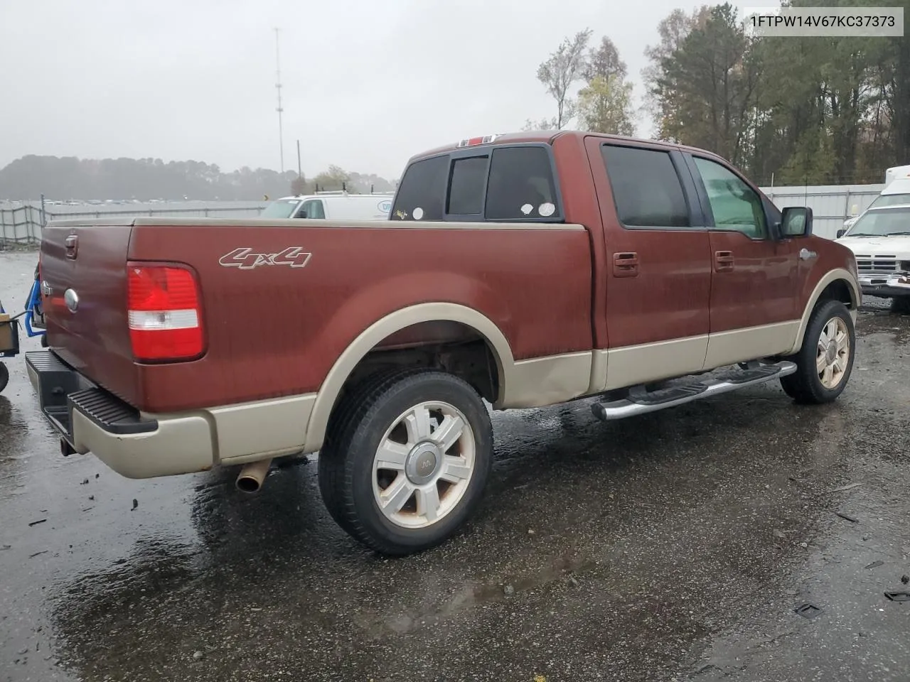 2007 Ford F150 Supercrew VIN: 1FTPW14V67KC37373 Lot: 81297694