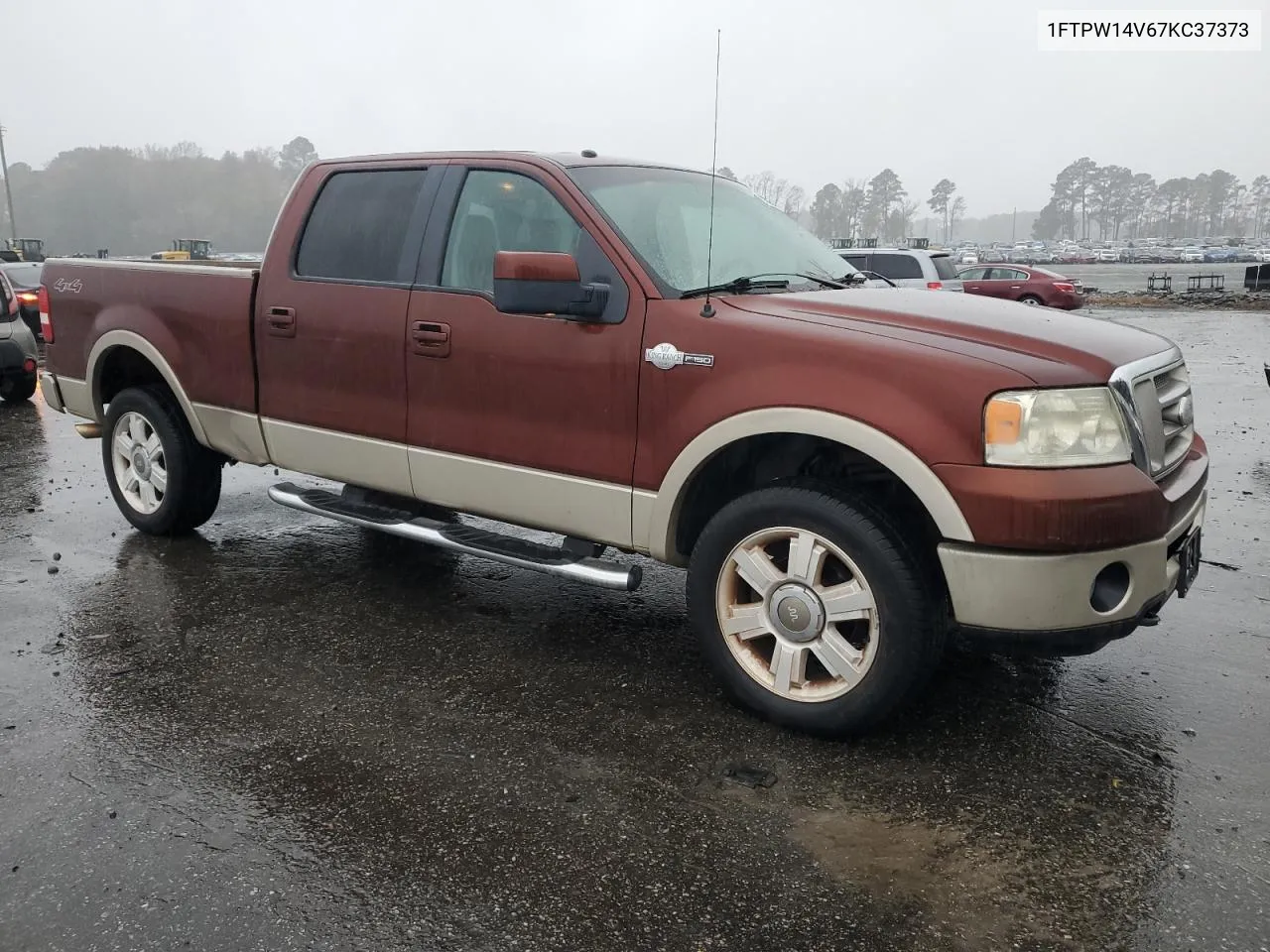 2007 Ford F150 Supercrew VIN: 1FTPW14V67KC37373 Lot: 81297694