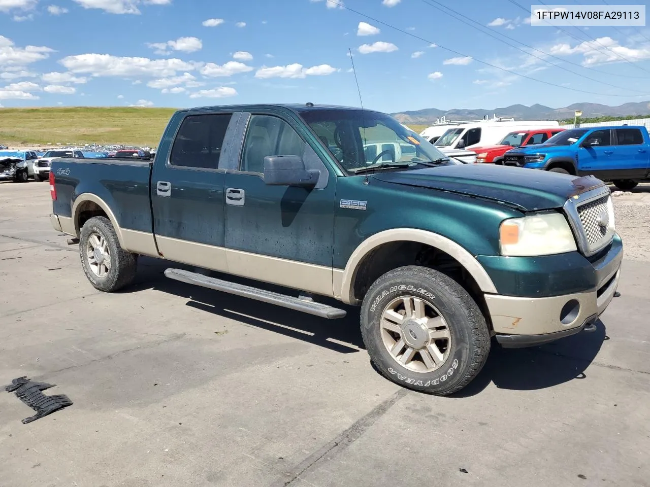 2008 Ford F150 Supercrew VIN: 1FTPW14V08FA29113 Lot: 56241994