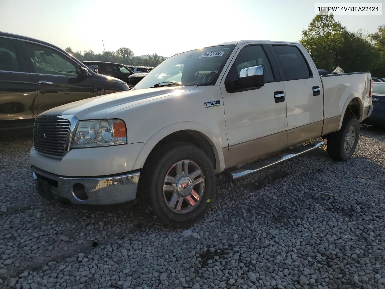 2008 Ford F150 Supercrew VIN: 1FTPW14V48FA22424 Lot: 65672784