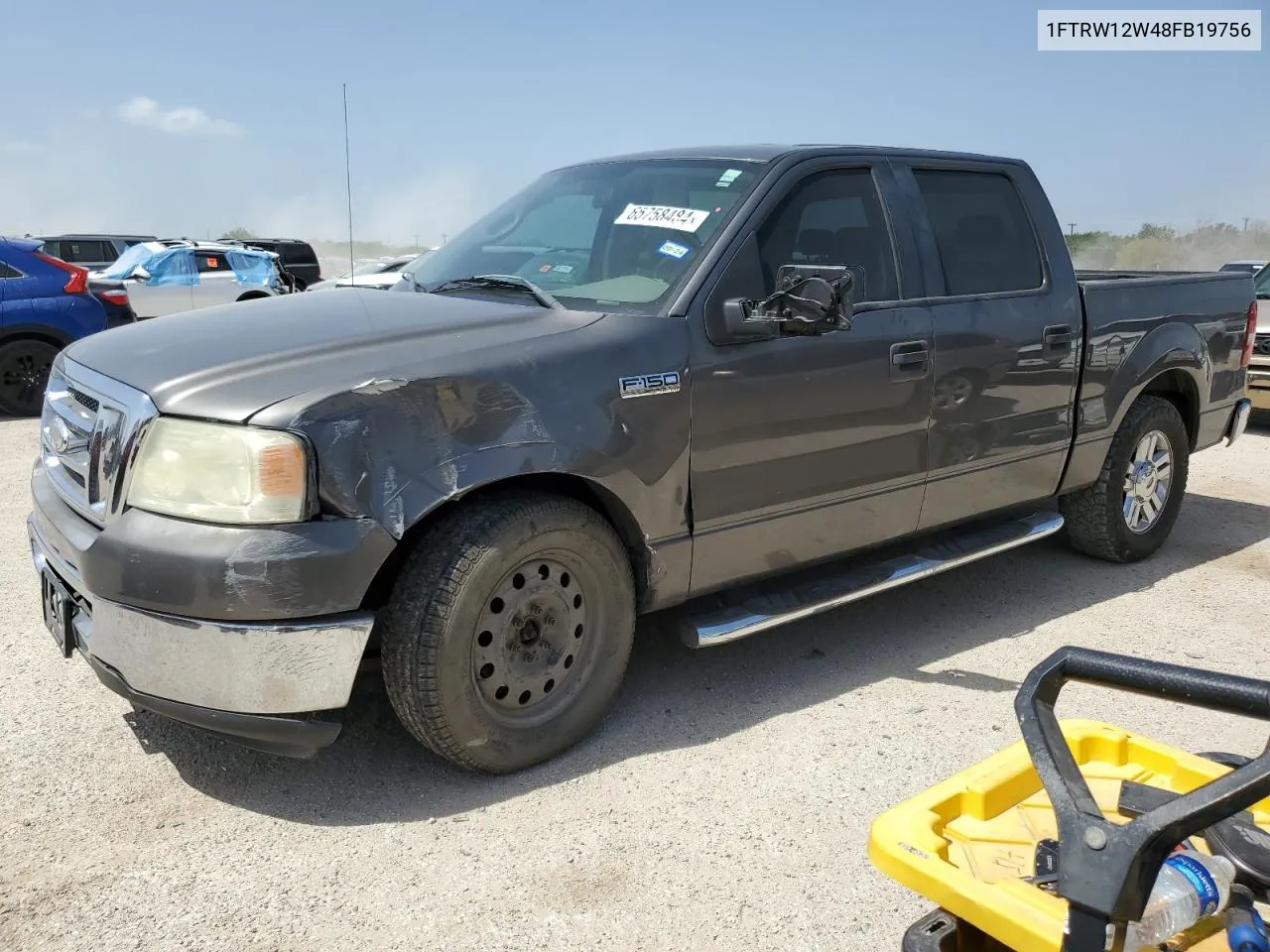 1FTRW12W48FB19756 2008 Ford F150 Supercrew