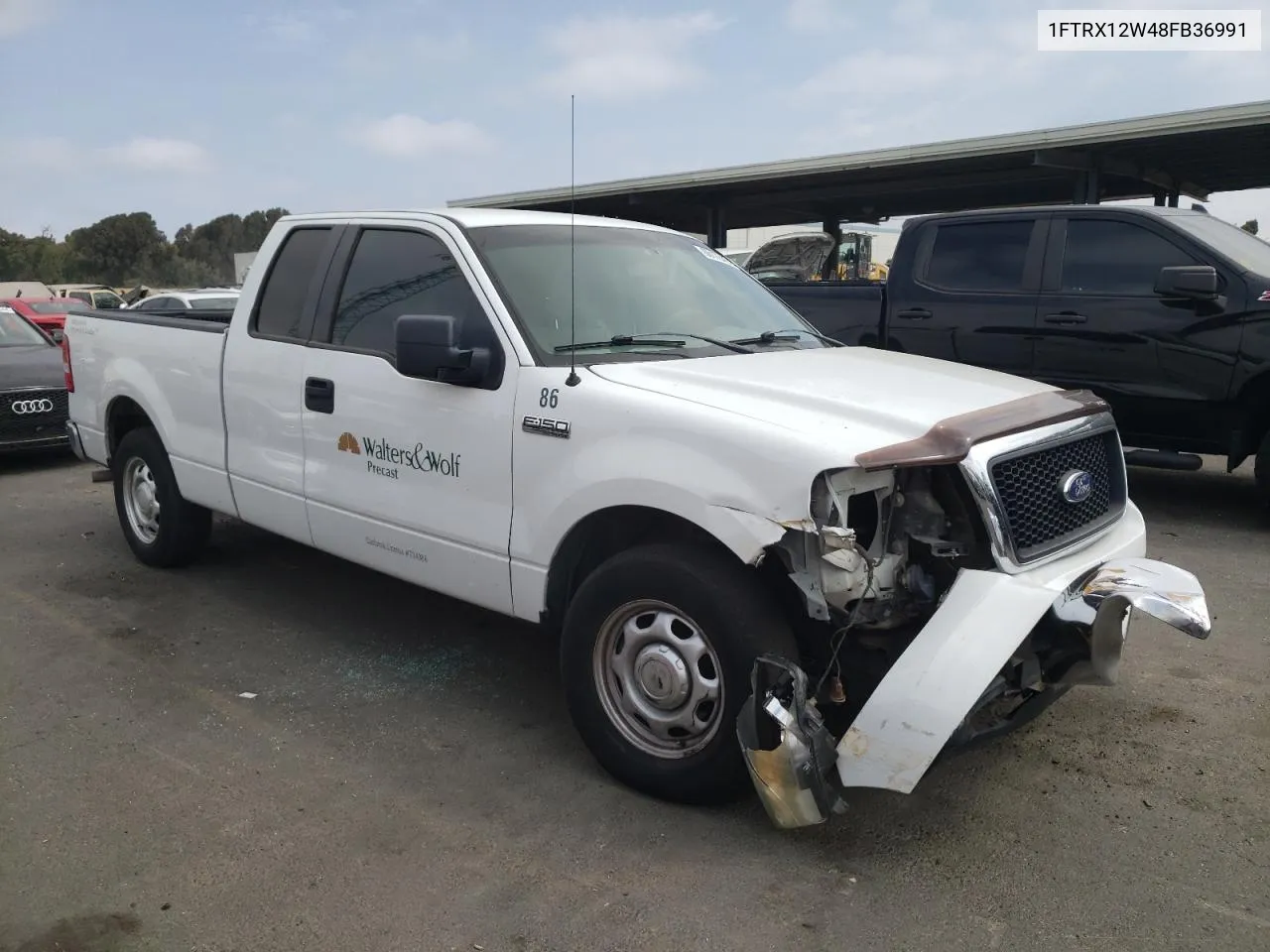 2008 Ford F150 VIN: 1FTRX12W48FB36991 Lot: 66173404