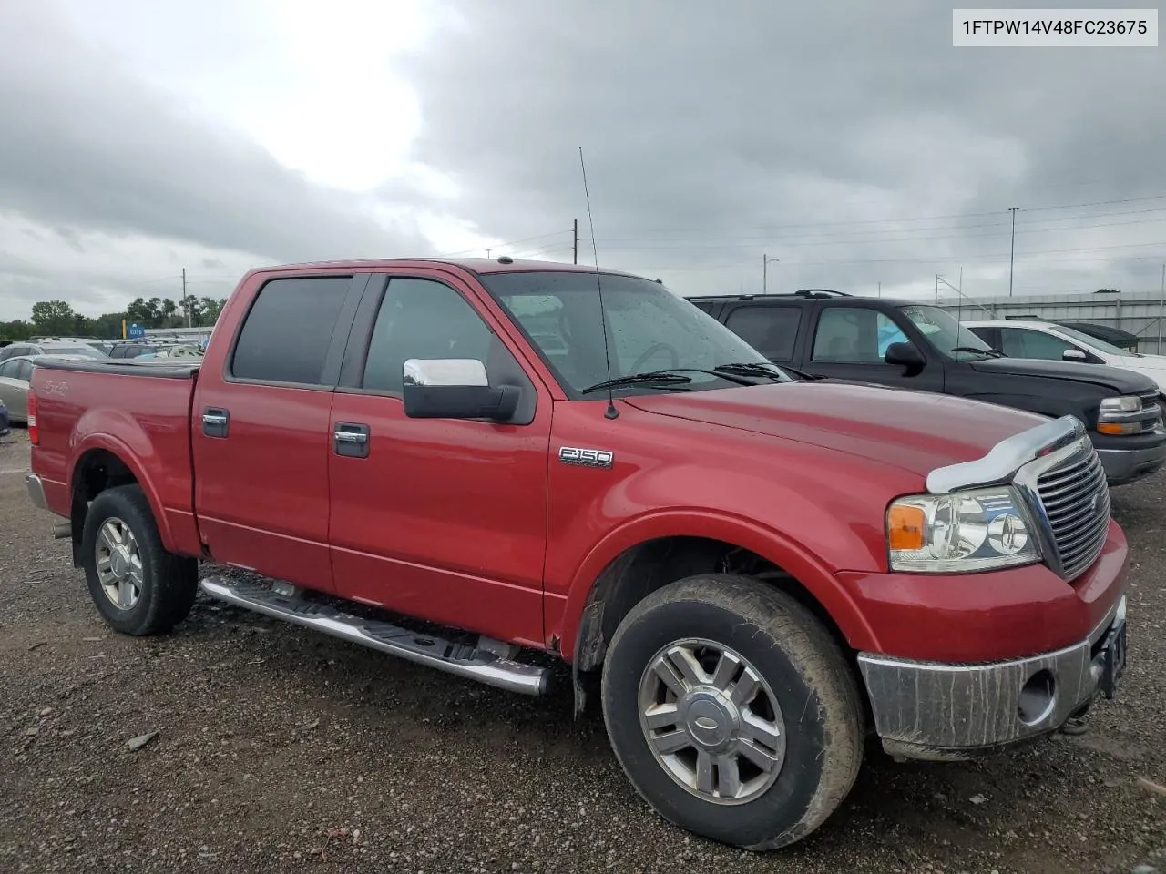 2008 Ford F150 Supercrew VIN: 1FTPW14V48FC23675 Lot: 66868754