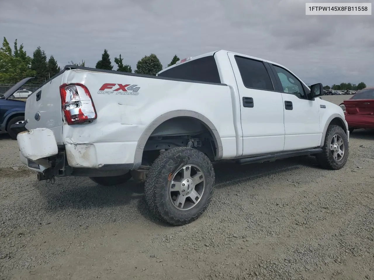 2008 Ford F150 Supercrew VIN: 1FTPW145X8FB11558 Lot: 66995724