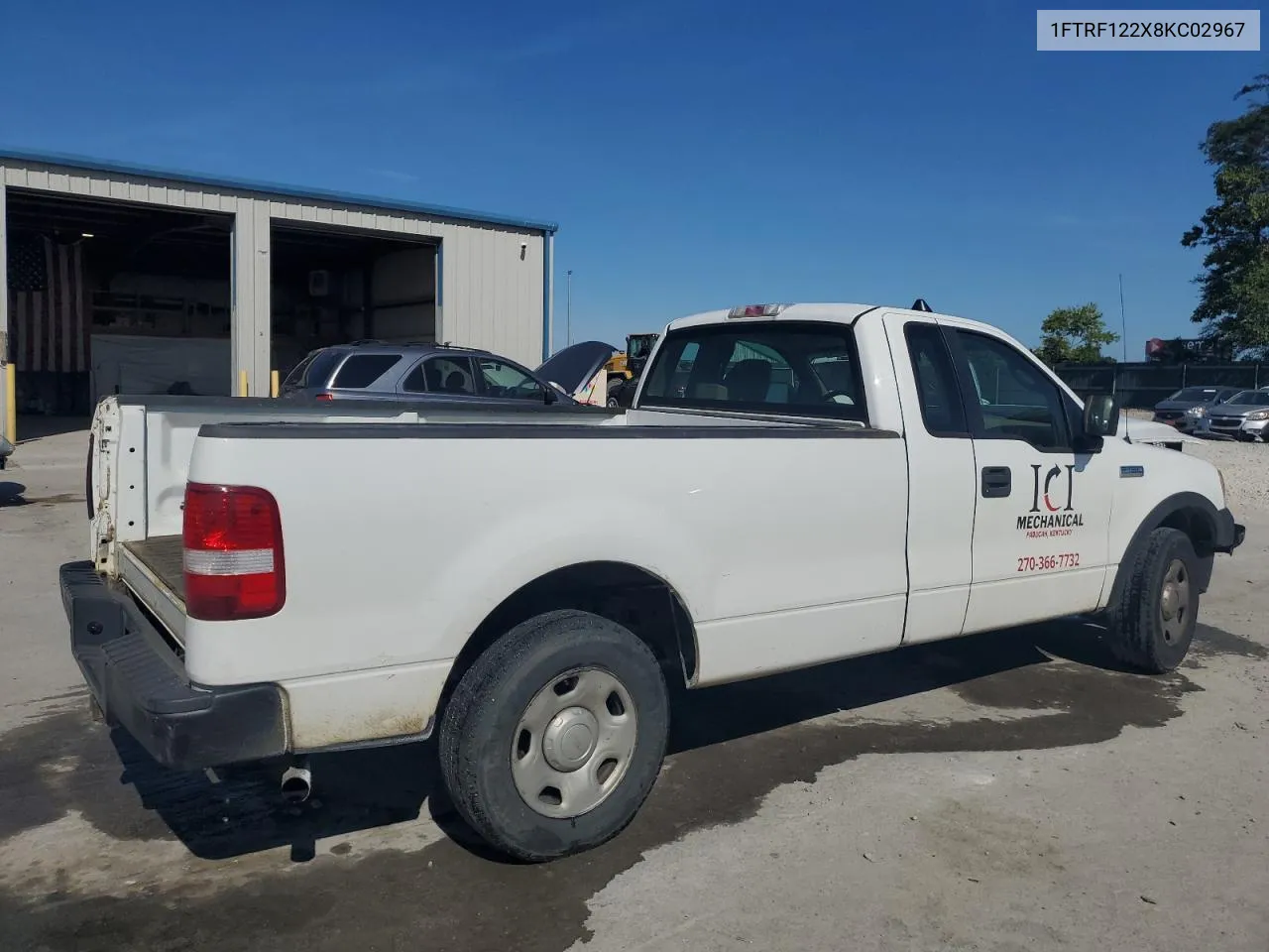 2008 Ford F150 VIN: 1FTRF122X8KC02967 Lot: 67738974