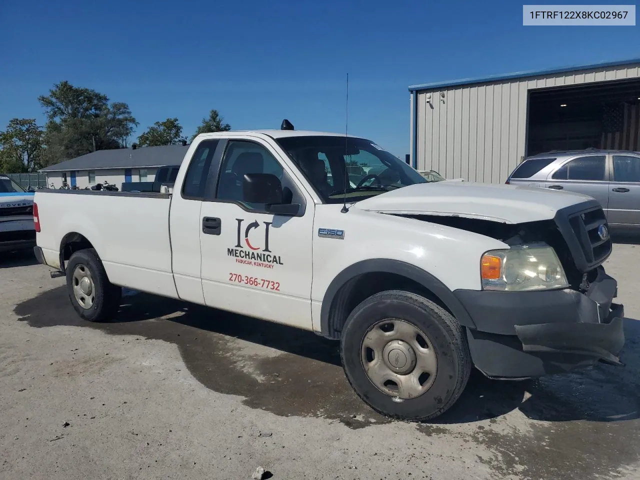 2008 Ford F150 VIN: 1FTRF122X8KC02967 Lot: 67738974